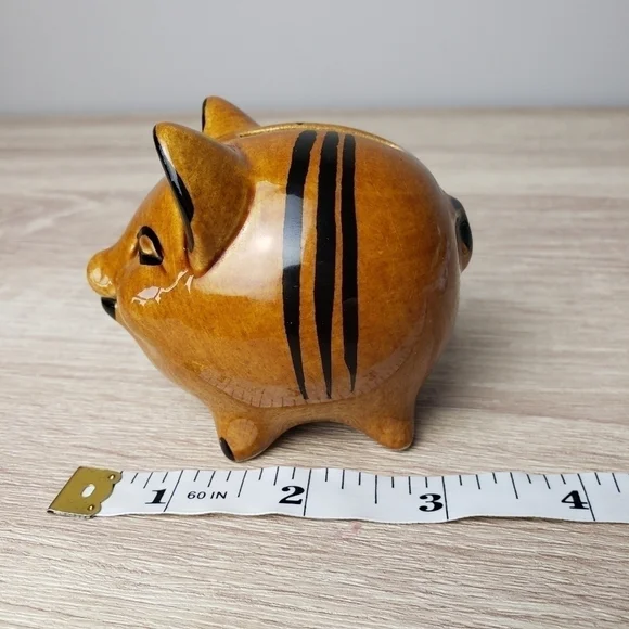 Vintage Mini Handpainted Piggy Bank - Picture 8 of 11